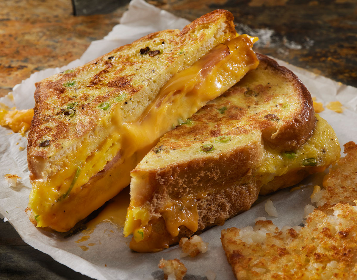 Caramelized Onion and Hatch Chile Grilled Cheese Sandwich
